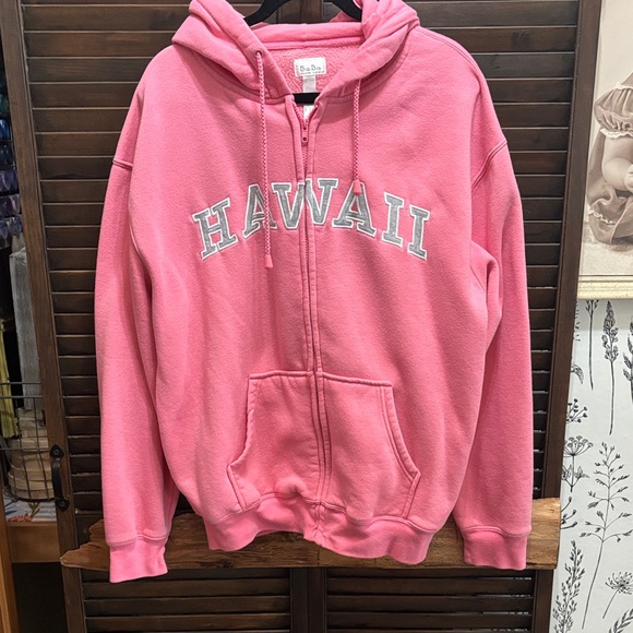 Jackets & Blazers - Pink 'HAWAII' Zip-Up Hoodie